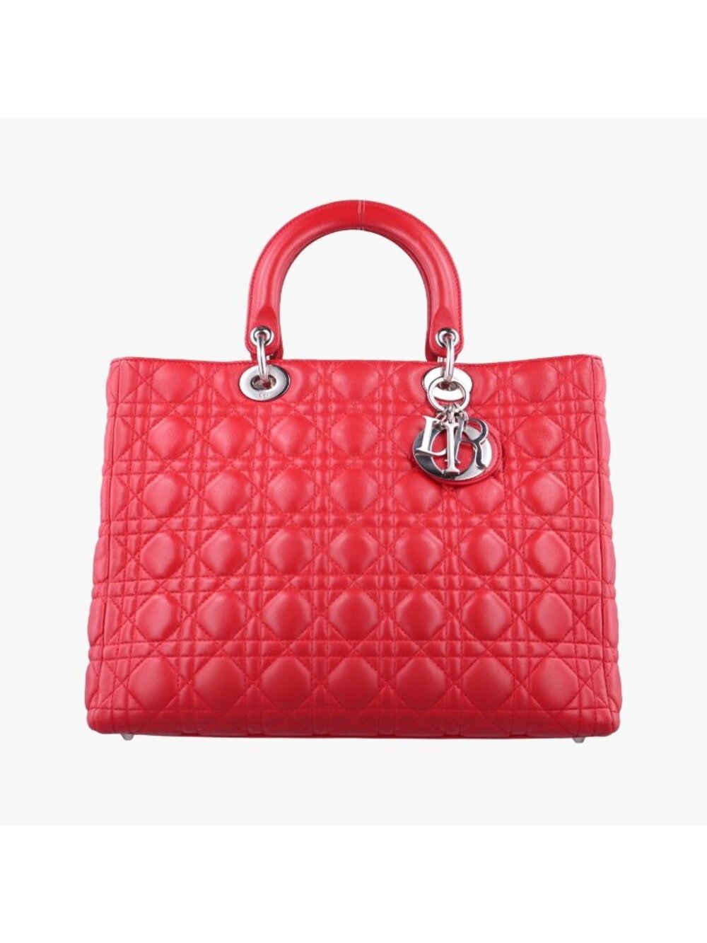 Dior Lady Red Lambskin Handbag